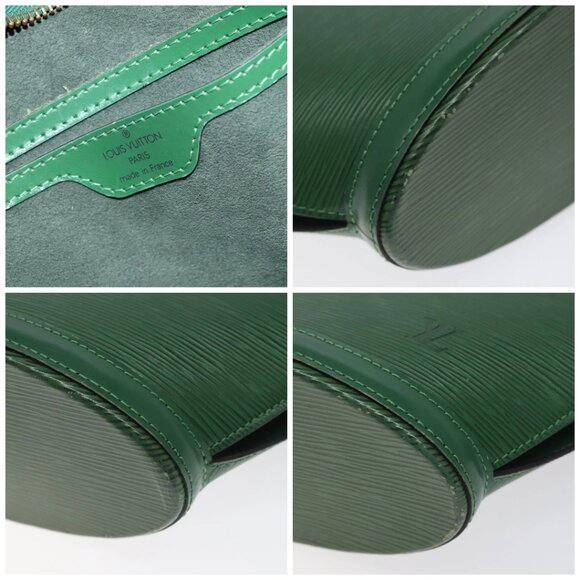 LOUIS VUITTON Epi Saint Jacques Poignees Long Bag Green - Picture 14 of 16